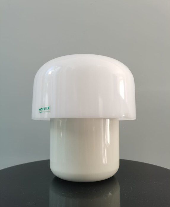 mushroom lamp 70s Harveiluce Guzzini