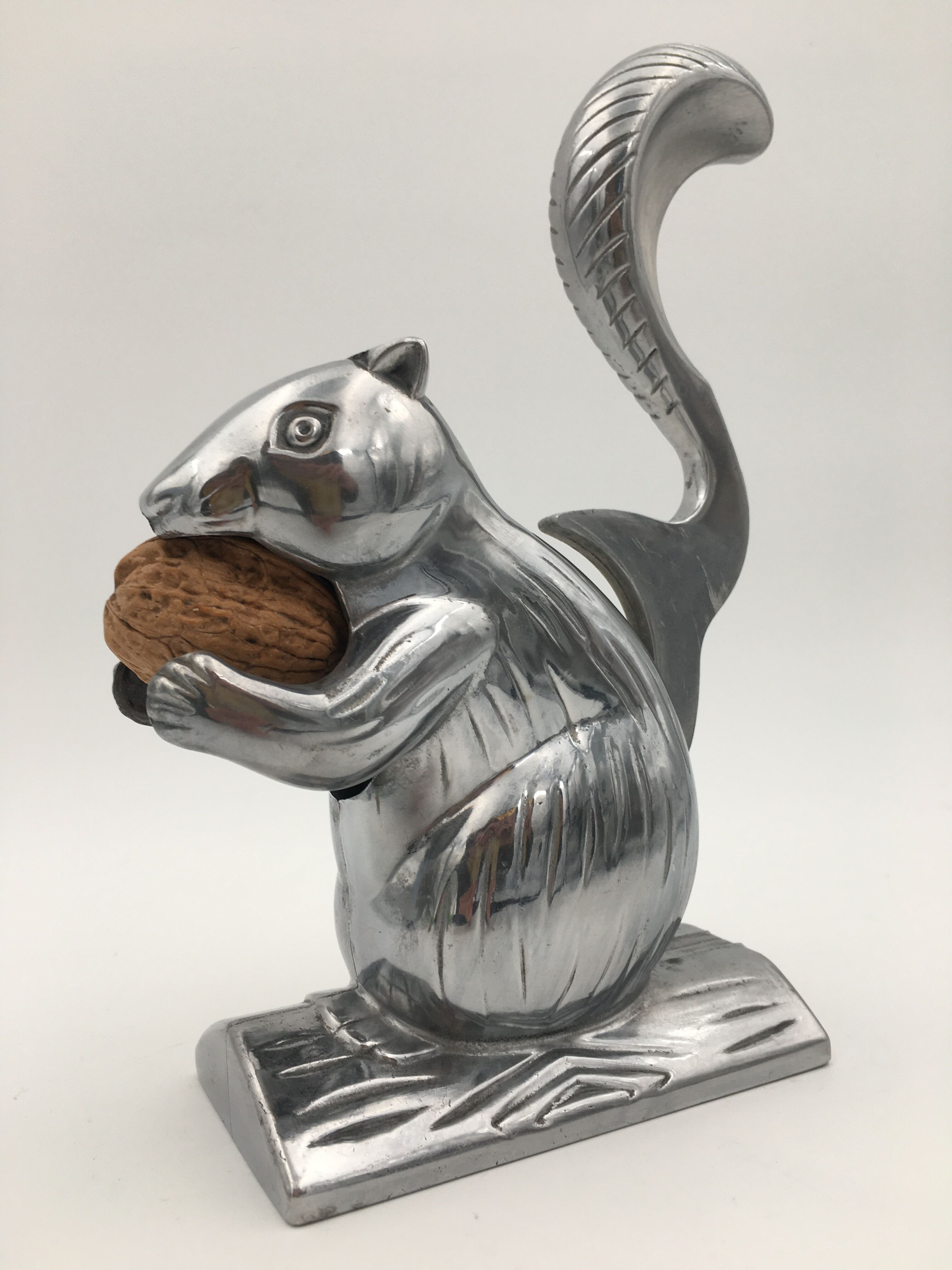 Nutcrackers, vintage nutcrackers squirrel shape, aluminum - 20th century