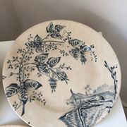 Antique Boutras Iron Earth Plates