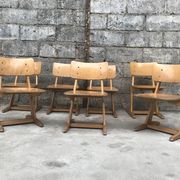 Série de 6 chaises Casala vintage