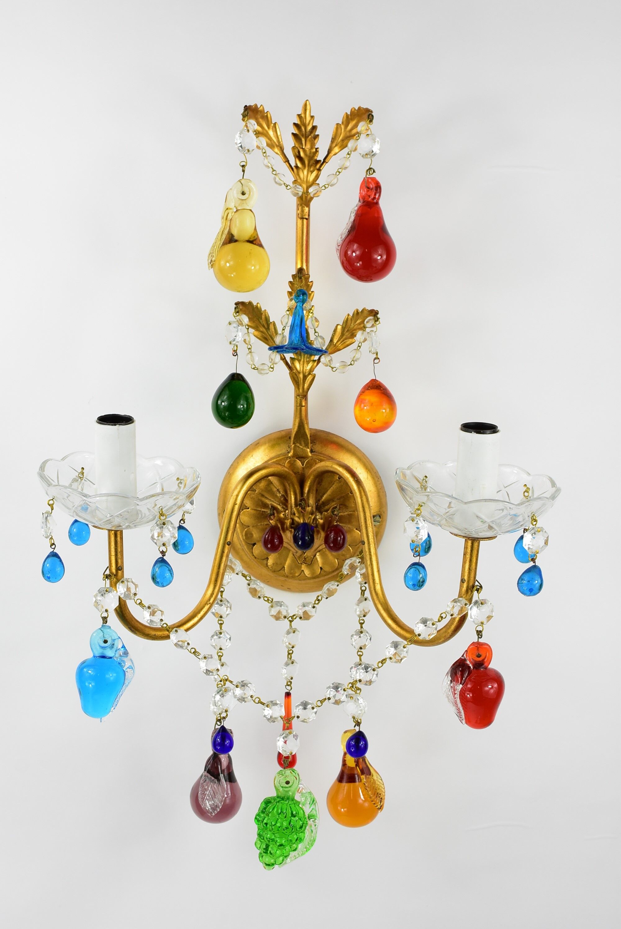 Wall lamp Murano n2 glass grapevines.