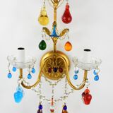 Wall lamp Murano n2 glass grapevines.