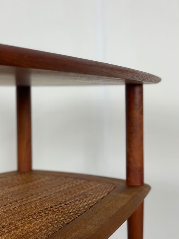 Table basse en teck danois par Peter Hvidt France & Son 60s