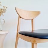Scandinavian raw wood chair