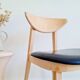 Chaise scandinave bois brut