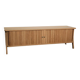 Scandinavian solid oak TV cabinet