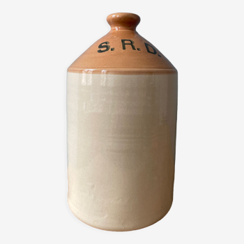 Two-tone pot in glazed stoneware SRD