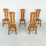 Vintage dining chairs by Depuydt, Belgium, set of 5 - 1960s