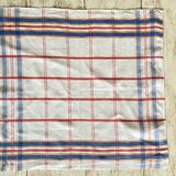 Antique Scottish tablecloth + 12 napkins - 210x115 - cotton