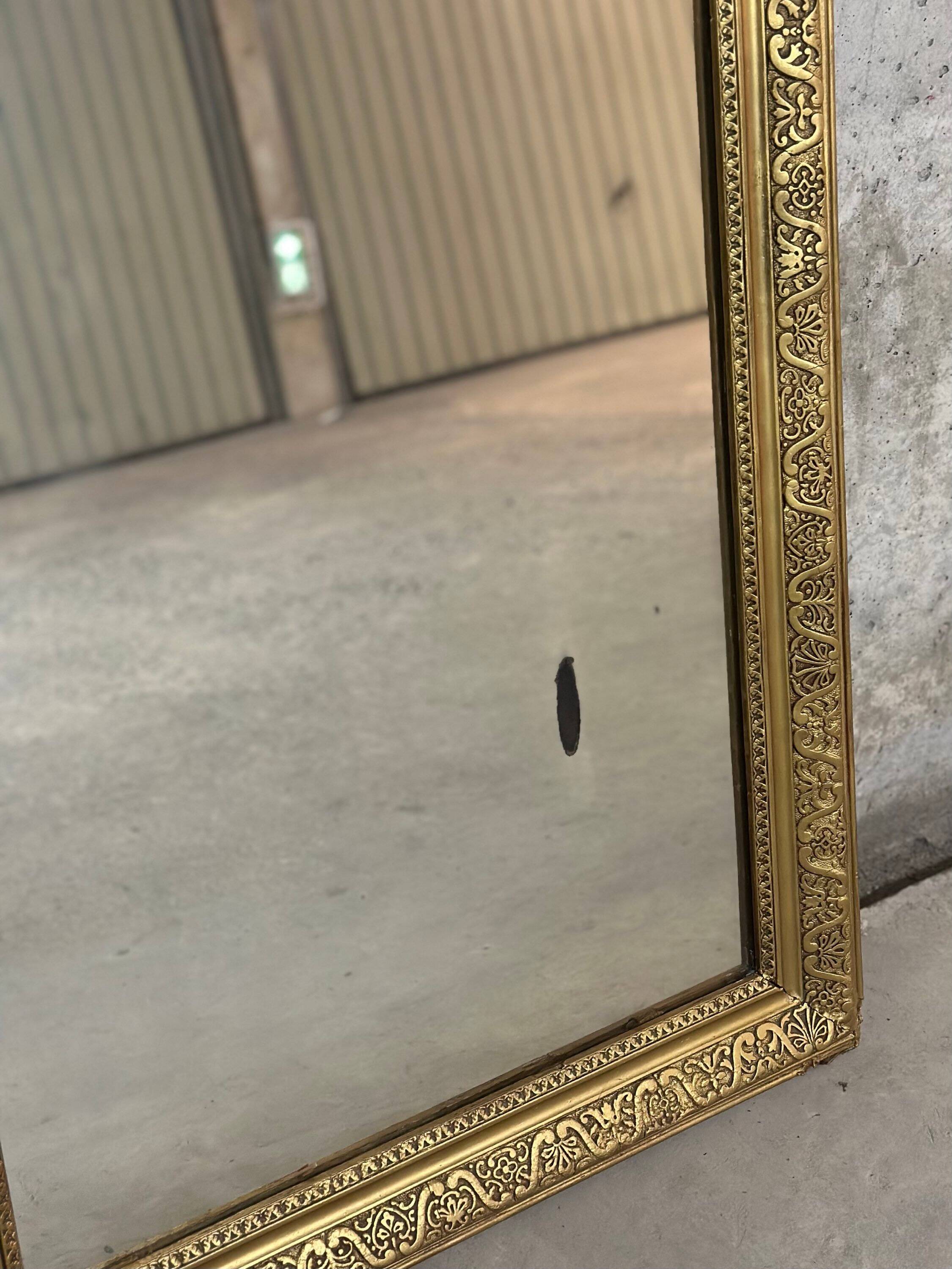 Antique Louis Philippe gilded mirror - 103 x 74 cm