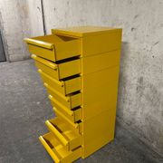 Yellow chest of drawers model 4601 by Simon Fussell for Kartell, 1970s