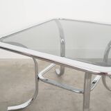 Table basse en verre, design danois, années 1970, production : Danemark