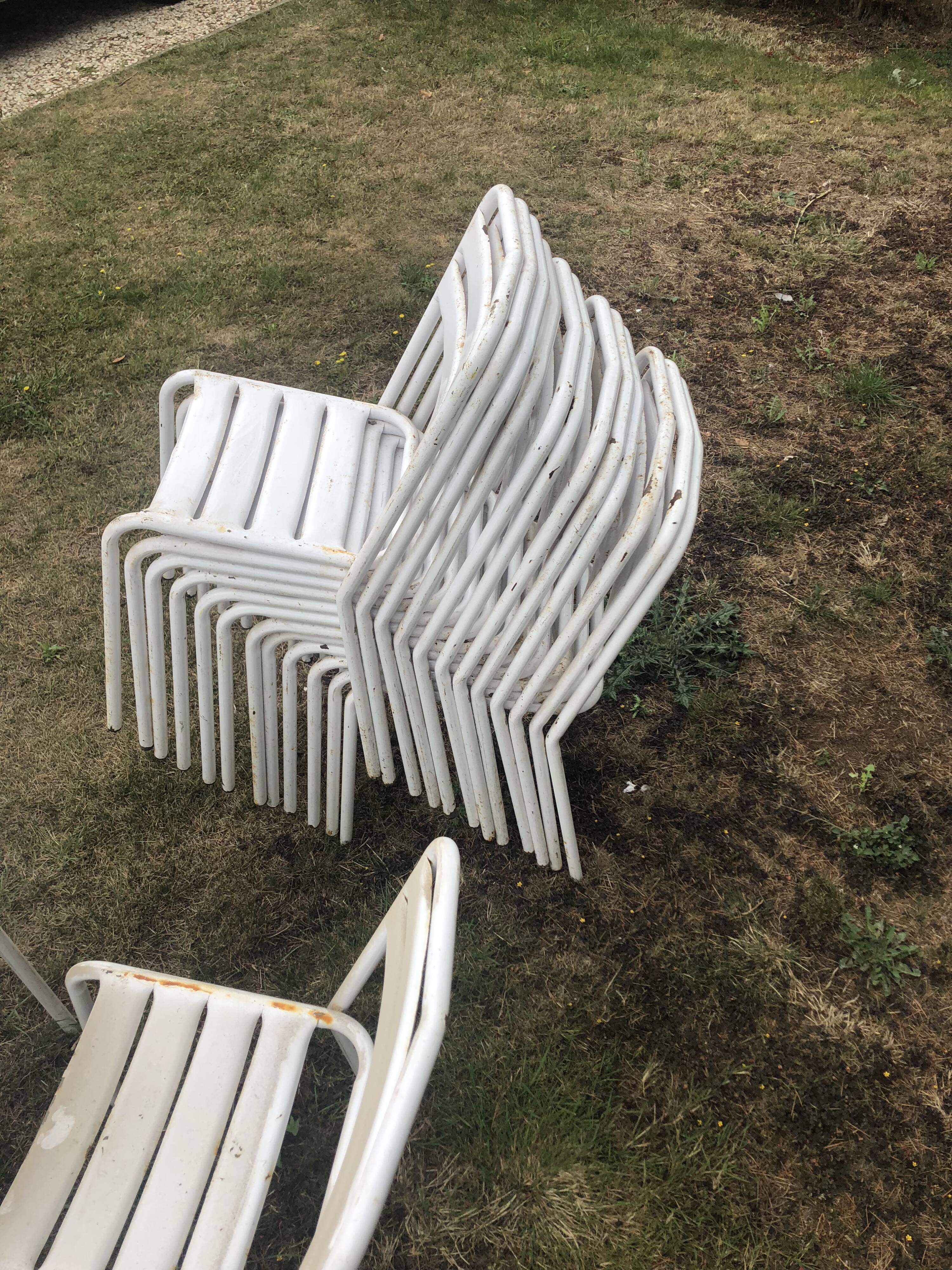 Tolix t2 chair with slats