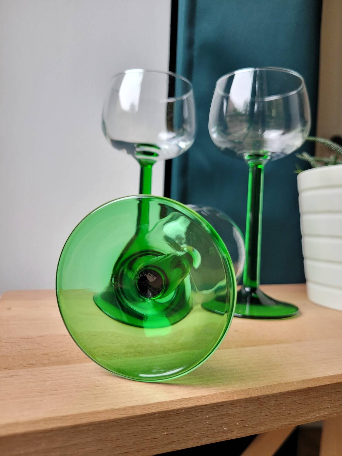 Set of 3 Alsace wine stemmed glasses