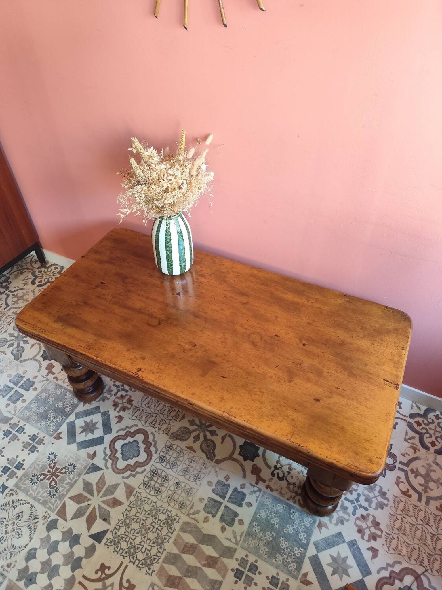Solid wood coffee table