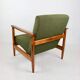 GFM-142 chair in olive boucle, attributed to Edmund Homa, 1970s