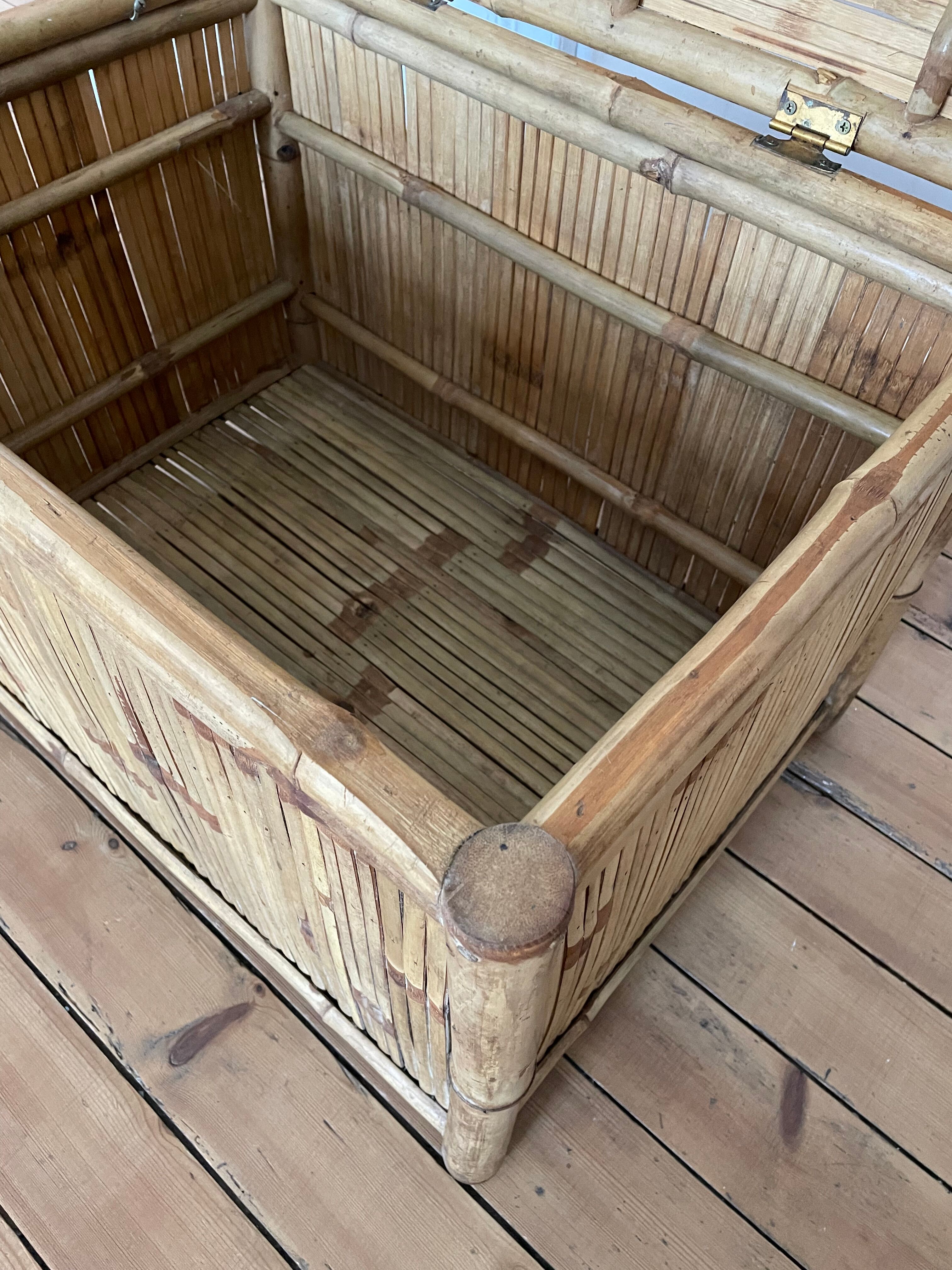 Bamboo storage chest, 1960