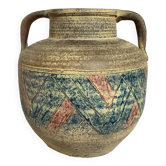 Vase trio of geometric colours