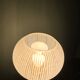 Ancienne lampe à pétrole électrifiée et modernisée - globe strié