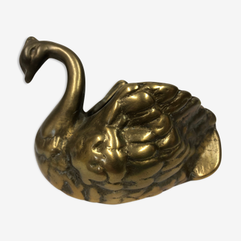 Vintage brass swan of the 70s