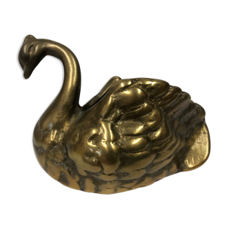Vintage brass swan of the 70s
