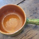 Enamelled clay pan