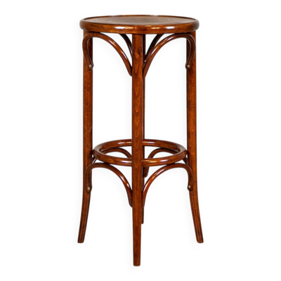 Tabouret de bar vintage en hêtre, années 1980