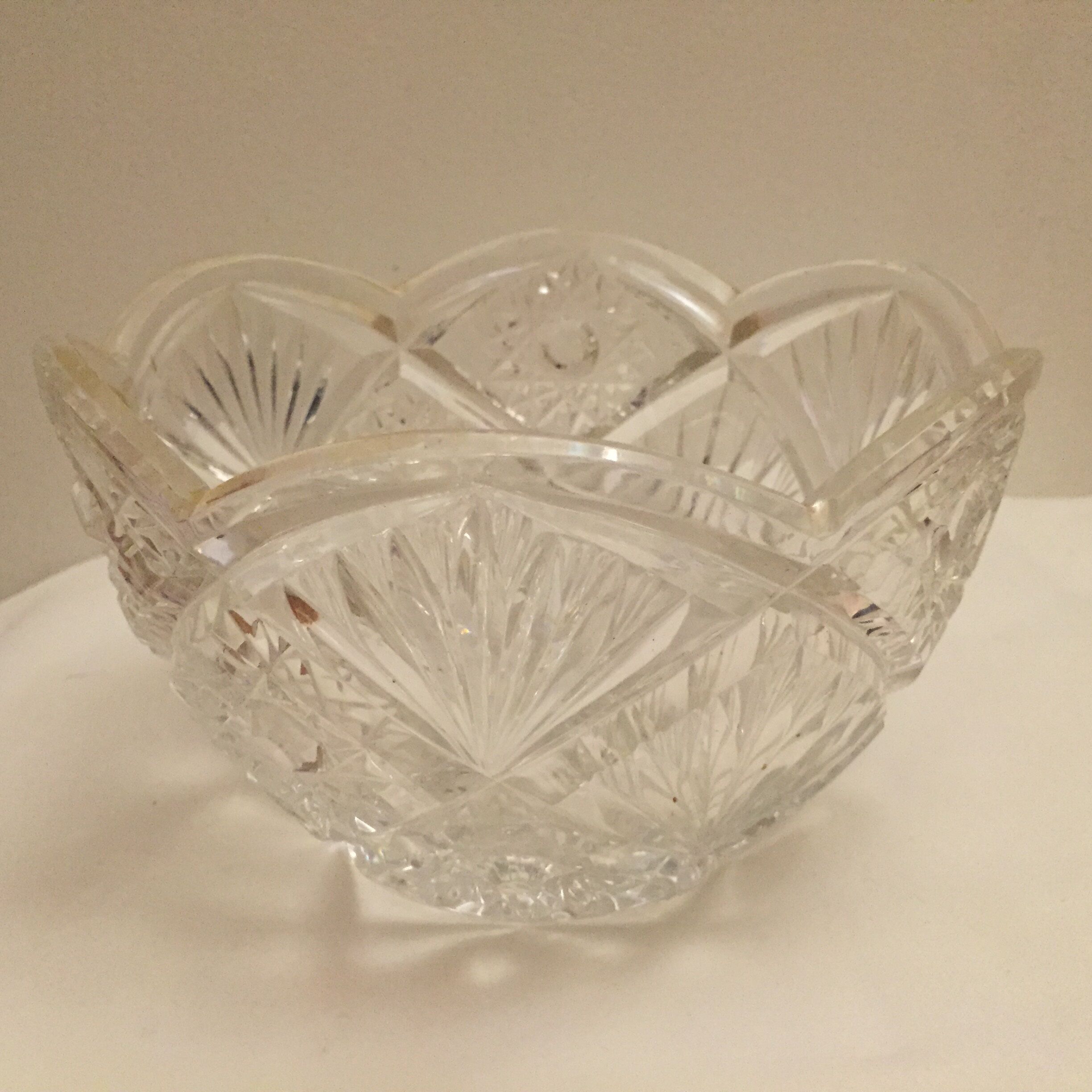 Saladier en cristal