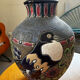 Amphora lamp vase Czechoslovakia Art Deco H 30 cm