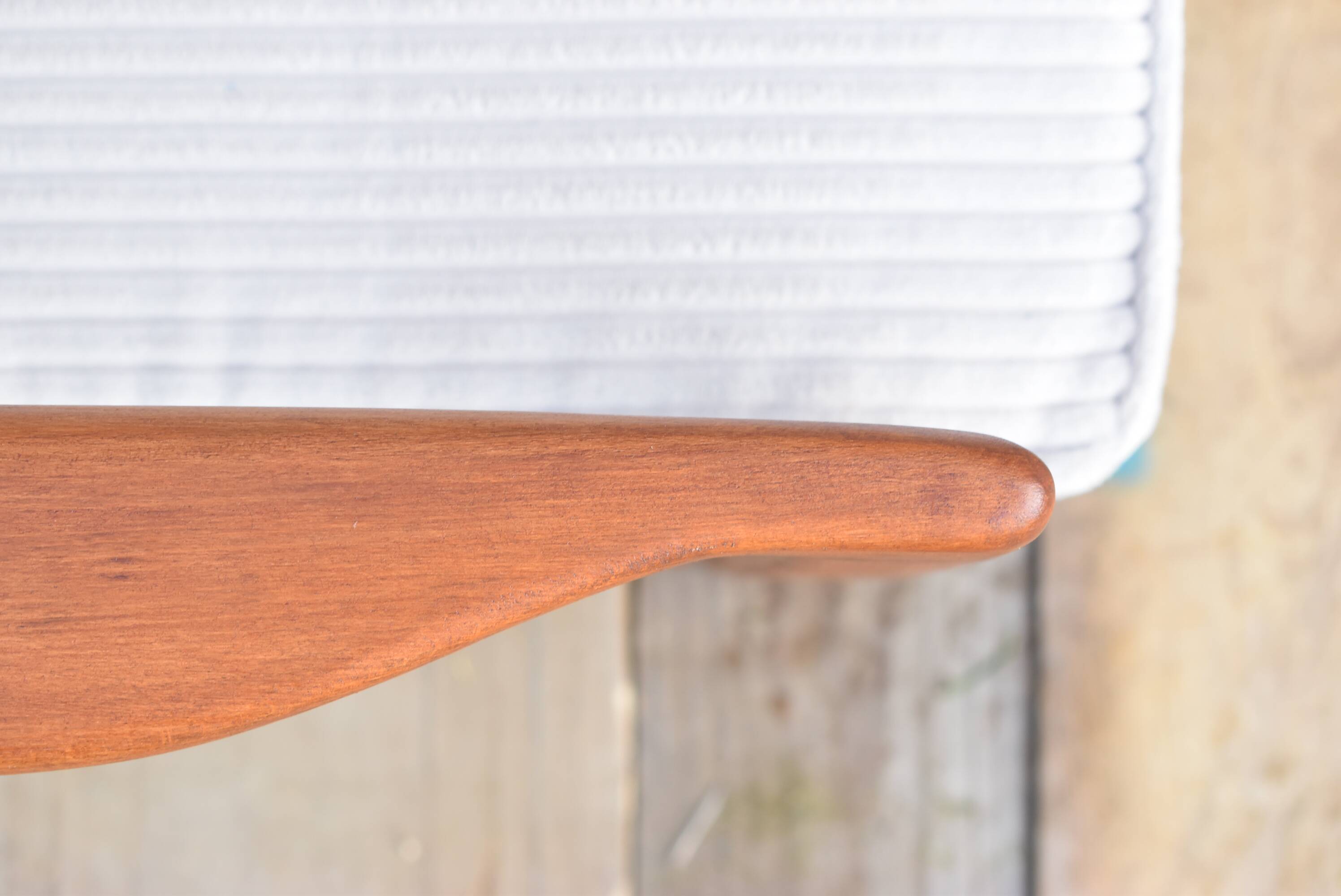 Original Scandinavian armchair, upholstered, beige corduroy, 1960s