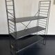 Etagère vintage 1950 tomado sur pieds design A.Dekker noire - 84 x 25 cm
