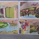Rossignol frame set and 12 posters