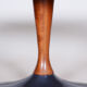Czech Mid-Century Rosewood Oval Table with Cast Iron Base, 1950s