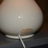 Antique ceramic lamp, L&C creation, lampshade refurbished