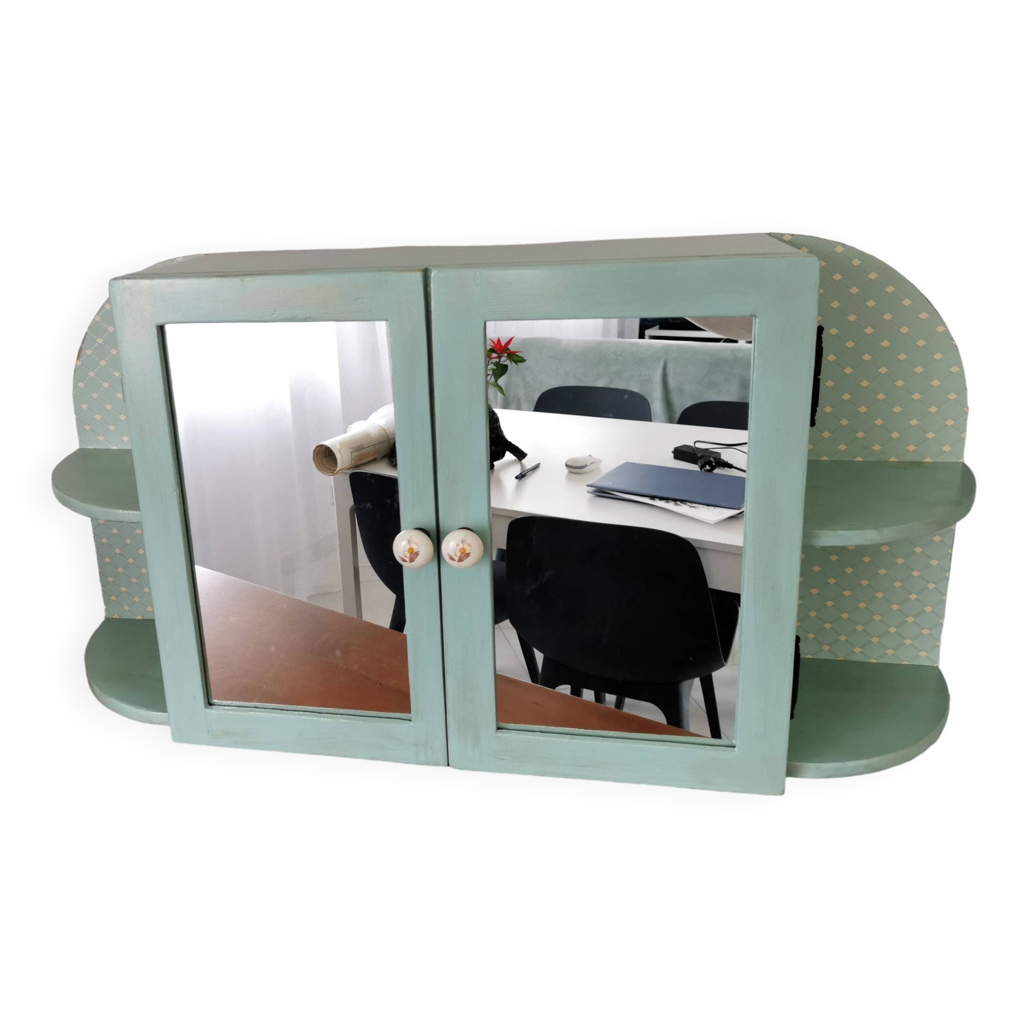 Wall shelf bathroom cabinet