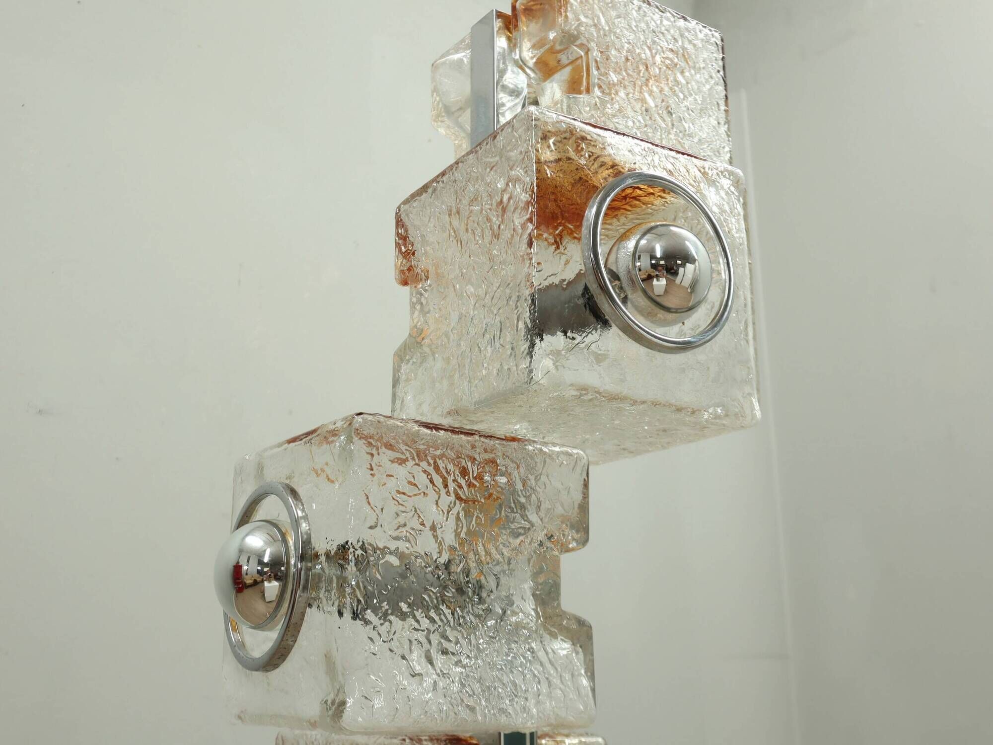 Murano cubic glass floor lamp by Toni Zuccheri for VeArt 1970s