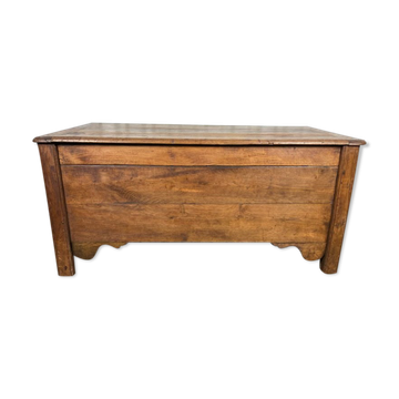 Rustic solid oak box 19th