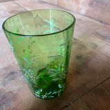 Hand-painted glass enamelled late 19th.