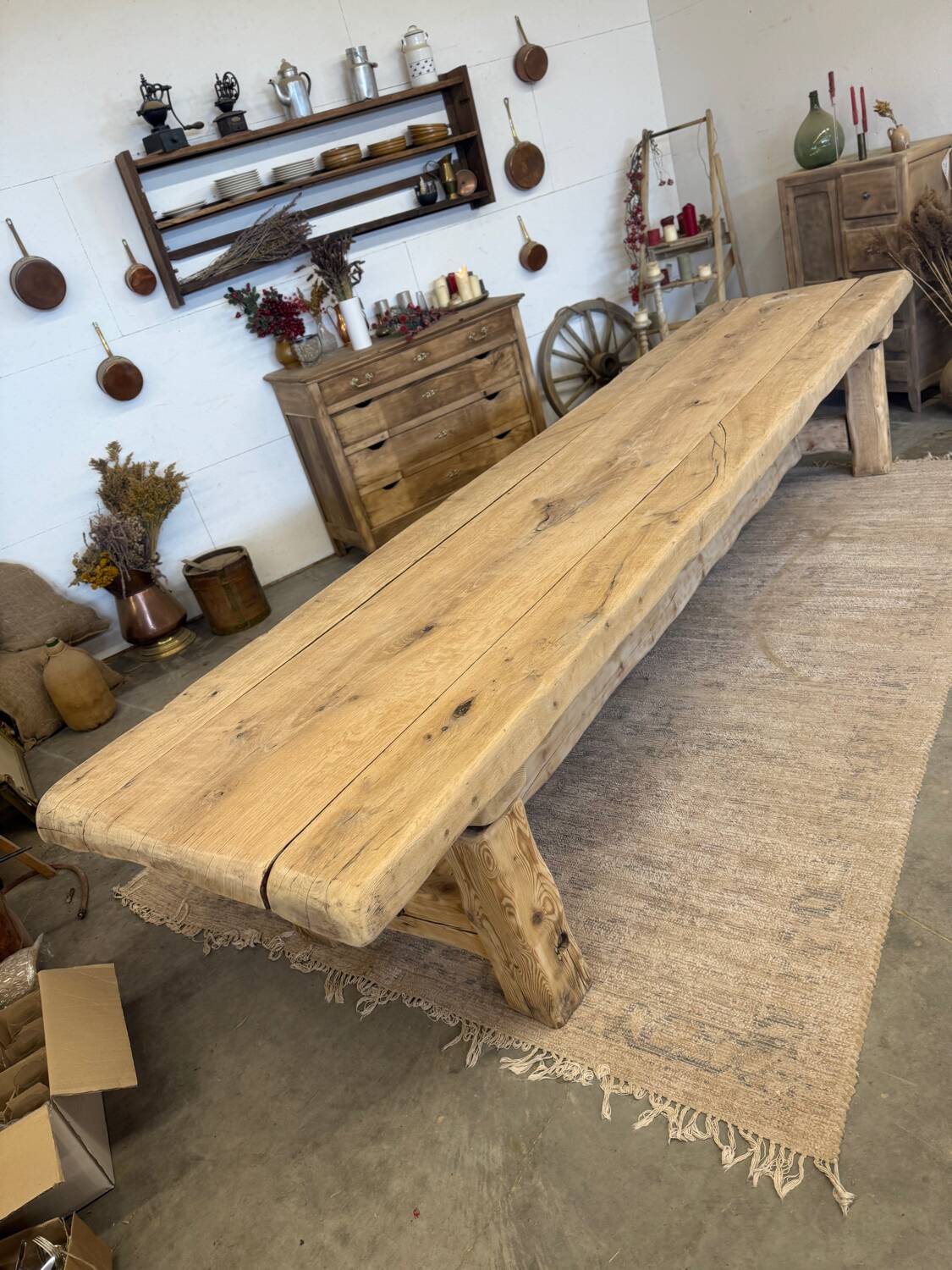Very large renovated farmhouse table