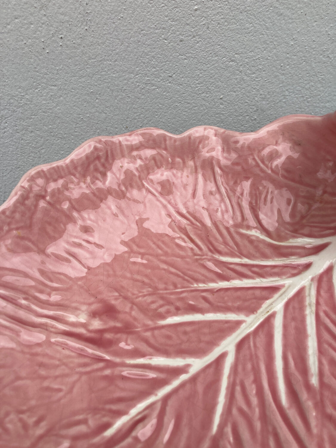 Slip pink cabbage leaf flat empty pocket