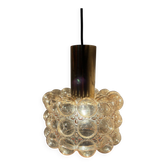 Suspension en verre bulle Helena Tynell pour Limburg, années 1960.