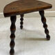 Tabouret tripode bois