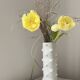 Vintage Bisque Porcelain Op Art Spike 501 Vase by Scherzer, Space Age 1970s