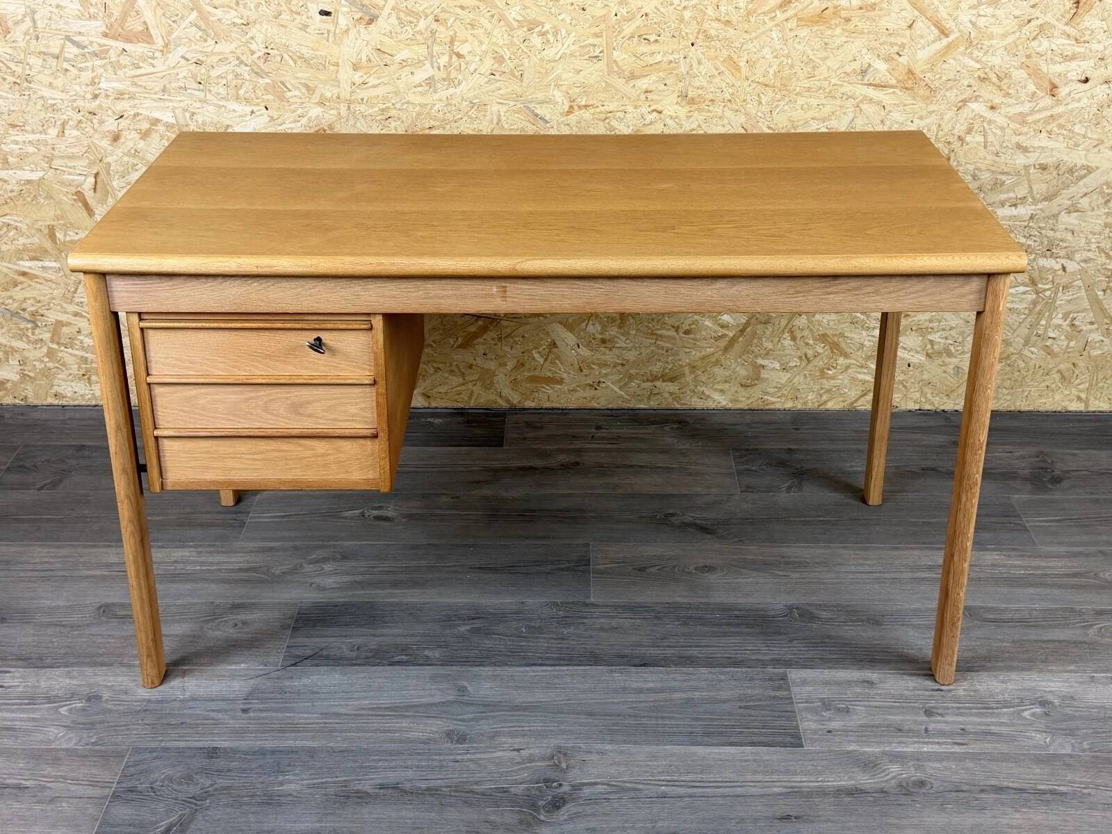 1960s 1970s Oak Writing Desk Sliding Top by Peter Løvig Nielsen for Løvig