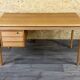 1960s 1970s Oak Writing Desk Sliding Top by Peter Løvig Nielsen for Løvig