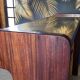 Palissandre and vintage brass bar counter from the 1960s.