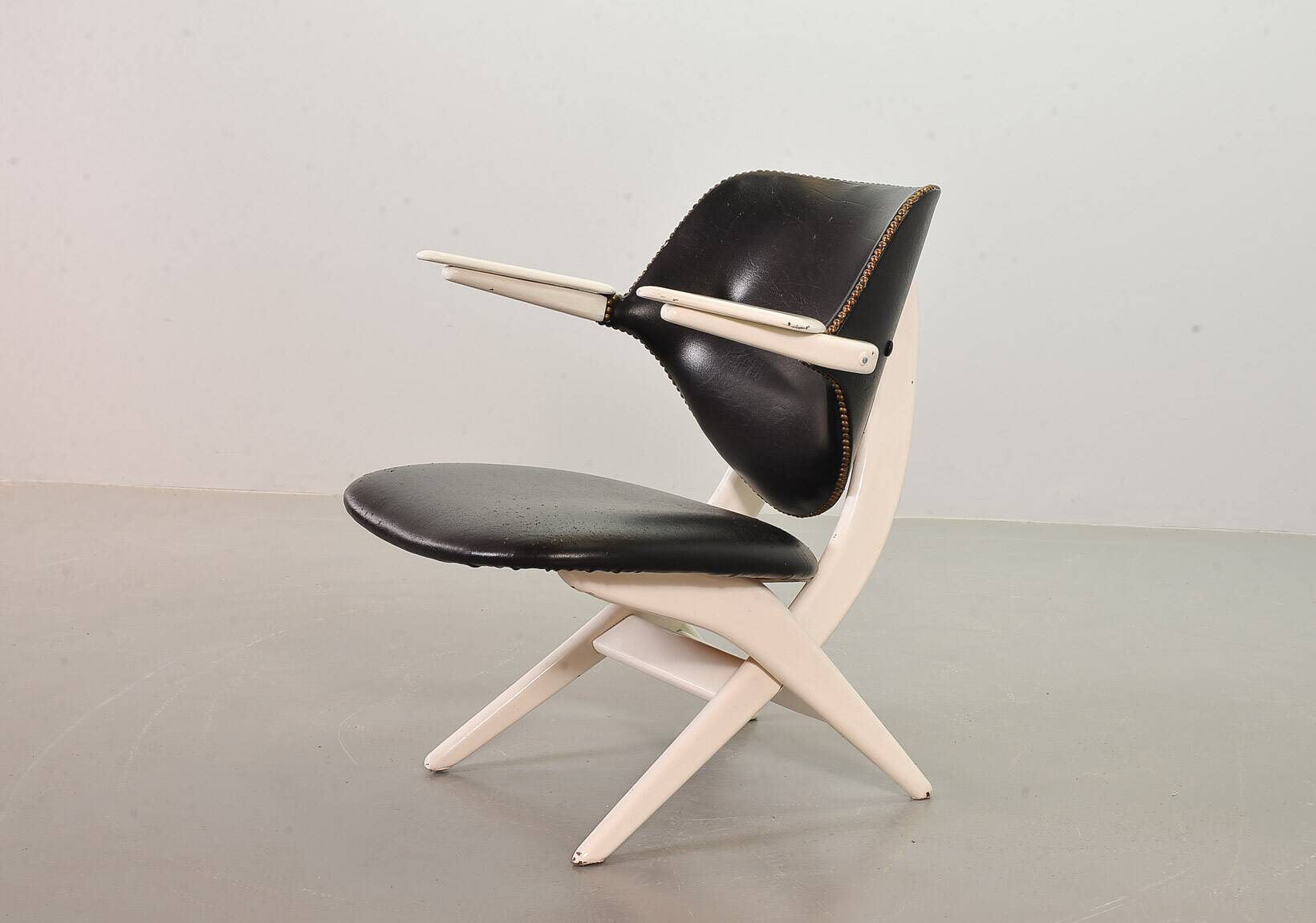 Louis van Teeffelen Dutch Design 'Pelican' Teak Lounge Chair for Webe 1960s