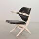 Louis van Teeffelen Dutch Design 'Pelican' Teak Lounge Chair for Webe 1960s
