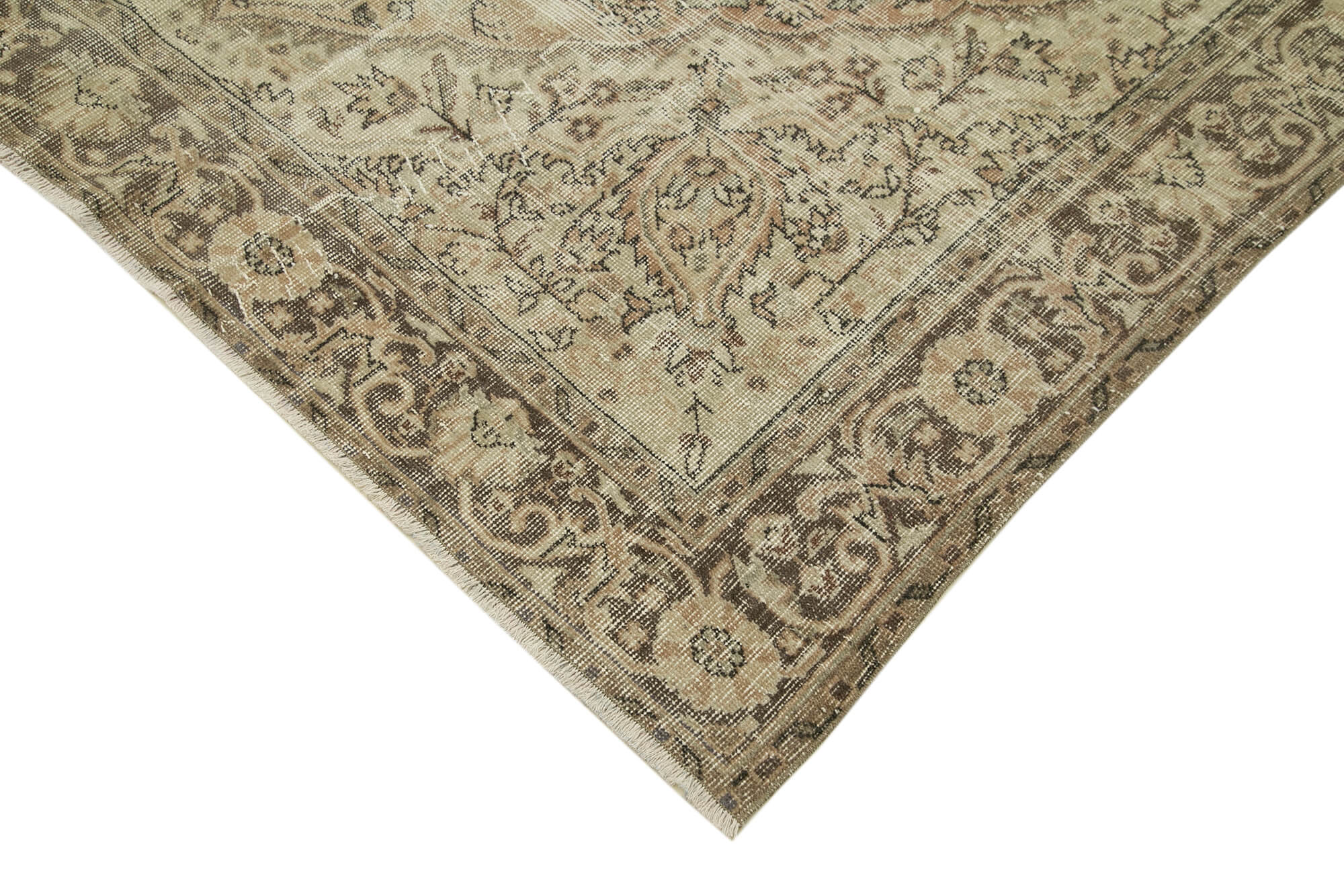 Handwoven one-of-a-kind anatolian beige carpet 195 cm x 300 cm