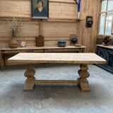 Solid oak monastery table